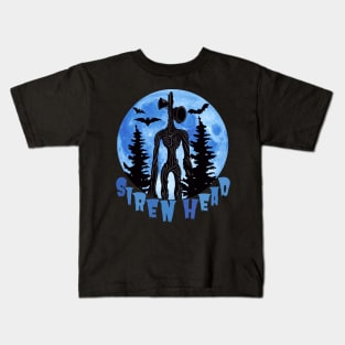 Siren Head Blue Moon Kids T-Shirt